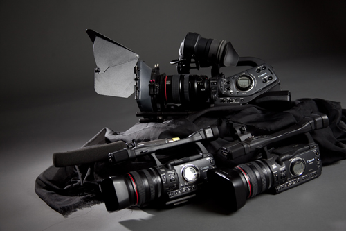 Studio und Film Equipment. Kameras, Videokamera Mikrofone Digital